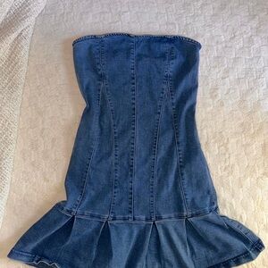 Urban Outfitters Blue Denim Mini Dress